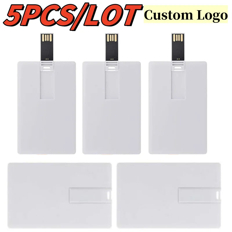 5PCS/LOT Flip Credit Card Style Usb Flash Memory Stick Drives Custom Printed Bank Card PEN Drive USB 2gb 4gb 8gb 16gb 32gb 64gb