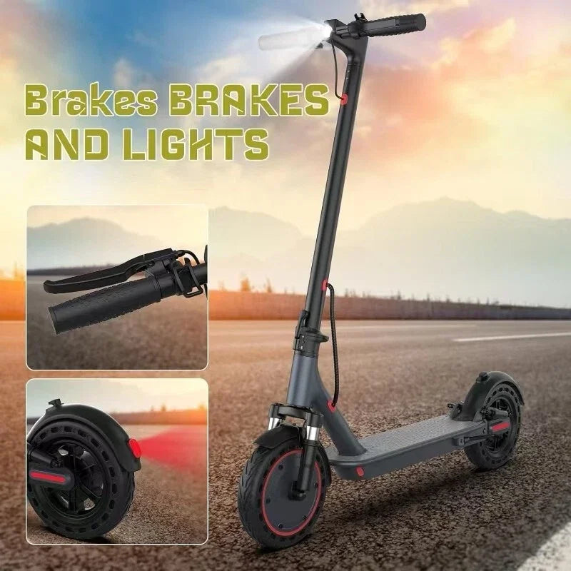 AOVOPRO TMAX 10inch Electric Scooter 500W 22MPH Adult APP Smart Scooter Shock-absorbing Anti-skid Folding Electric Scooter