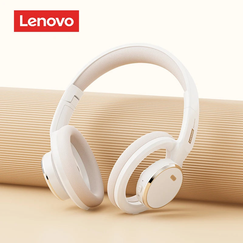 Choice Lenovo Gaming Headset Wireless Bluetooth 6.0 Earphones Foldable Sport Over Ear Headphone with HD Mic Gifts