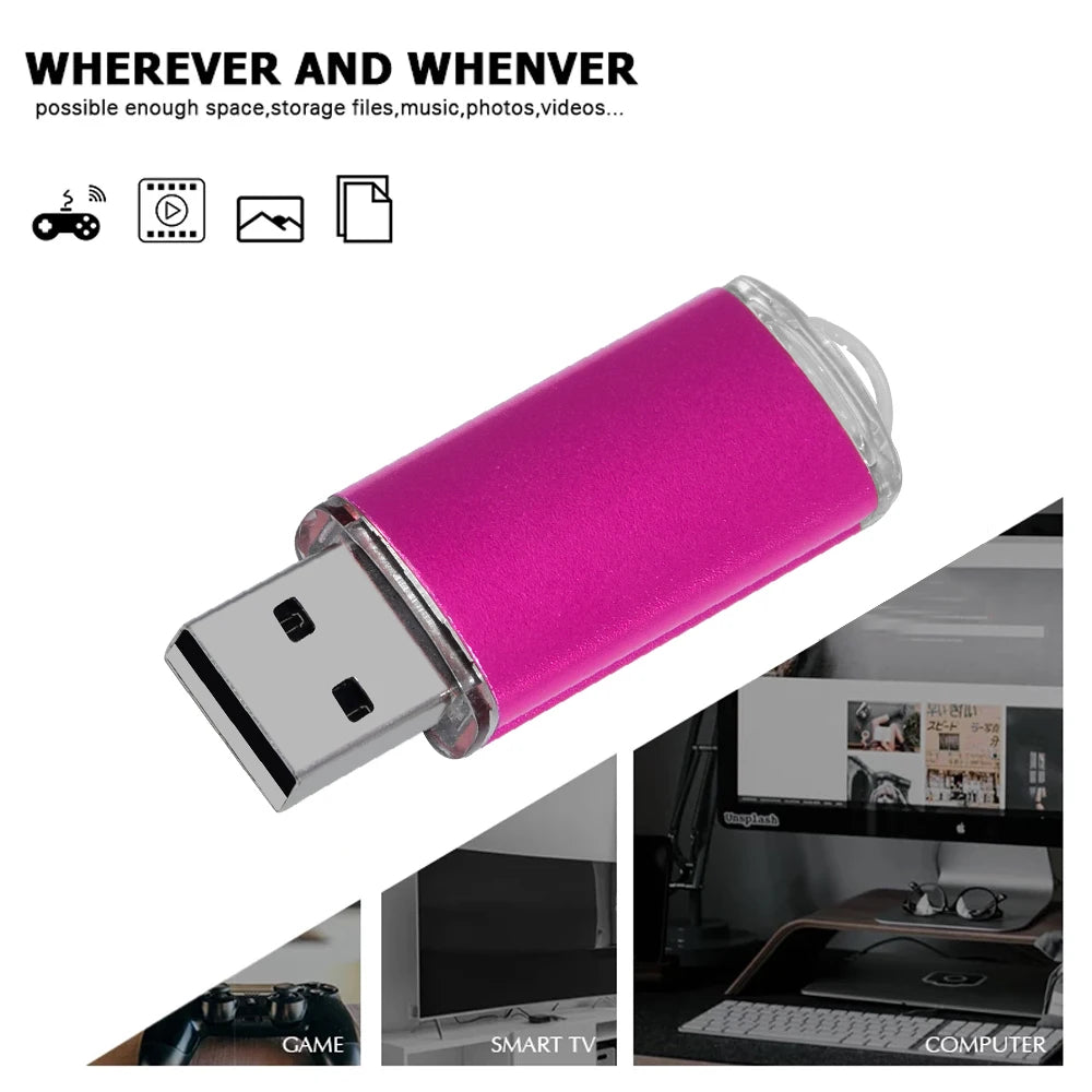 USB Flash Drive 256GB 128GB 64GB 32GB 16GB 8GB 4GB USB 2.0 Flash Memory U Stick High Speed Memorias USB Pendrive Flash Disk