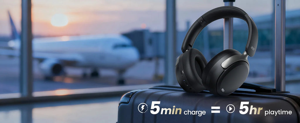 Acer ANC Wireless Headphone Noise Cancelling Hi-Res Spatial Audio Earphone Bluetooth Over Ear Headset 40mm Dynamic Driver OHR516
