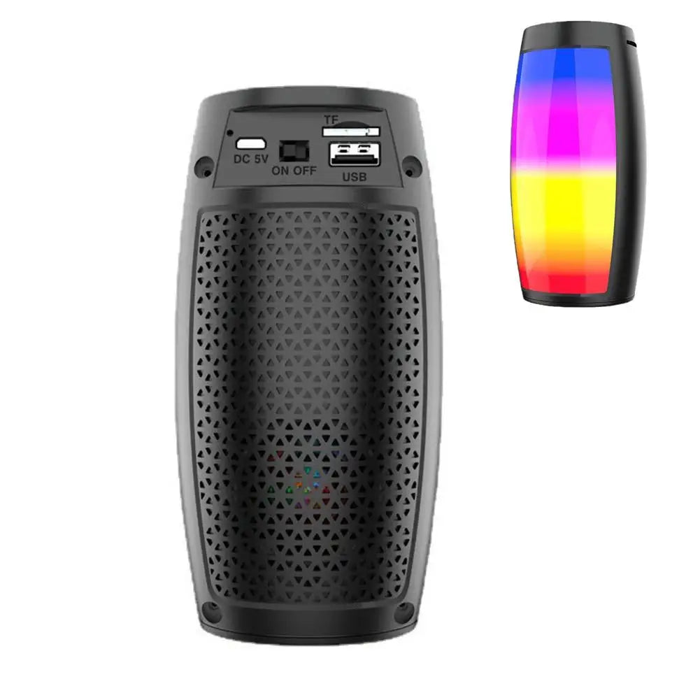 Portable Bluetooth Speaker With RGB LED Lights Subwoofer Wireless Soundbox Heavy Bass MP3 Music Player For Party