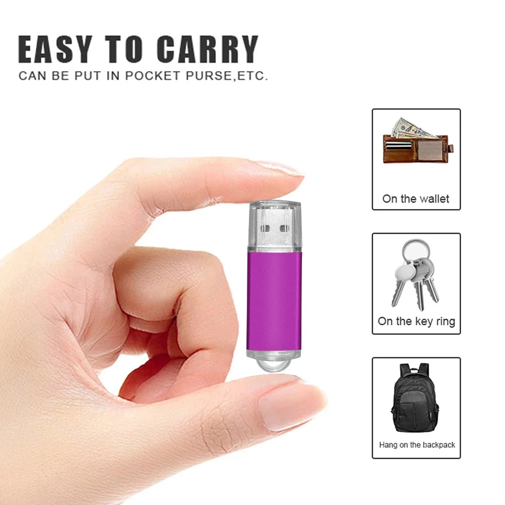 USB Flash Drive 256GB 128GB 64GB 32GB 16GB 8GB 4GB USB 2.0 Flash Memory U Stick High Speed Memorias USB Pendrive Flash Disk