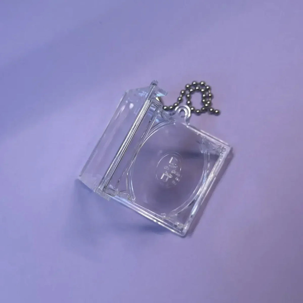 10pcs Blank Mini CD Case Keychain for  DIY Keychains with NFC Smart Backpack Hanging Decor Chain for Dropshipping Gift Buyers