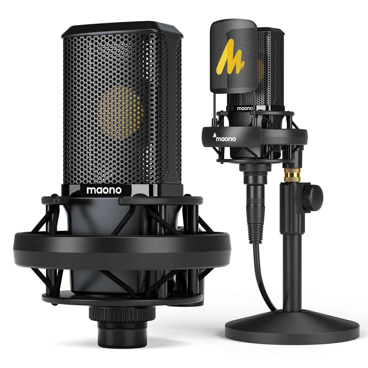 PM500T XLR Condenser Microphone 34mm Large Diaphragm Microphone Cardioid Studio Mic for Recording,Podcasting,Streaming,DJ