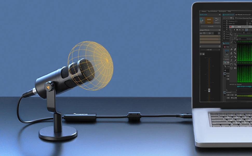 PD100 Dynamic XLR PC Microphone All Metall Gaming Broadcast Recording Streaming Work for Audio Interface Sound Card Mixer