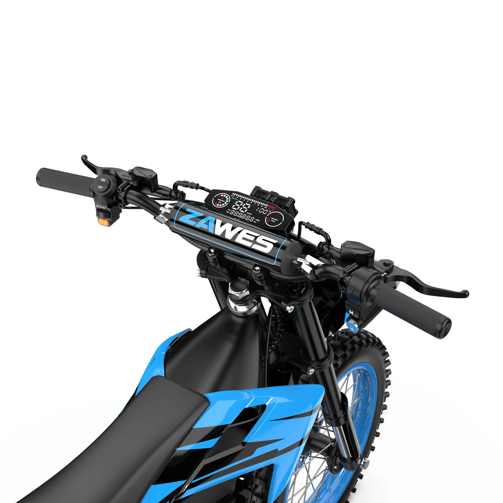 Electric Motorcycle ZAWES S3 60V 23.4AH E-Cross Bike Hydraulic brakes 46MPH 2000W Mountain Off-Road Ebike