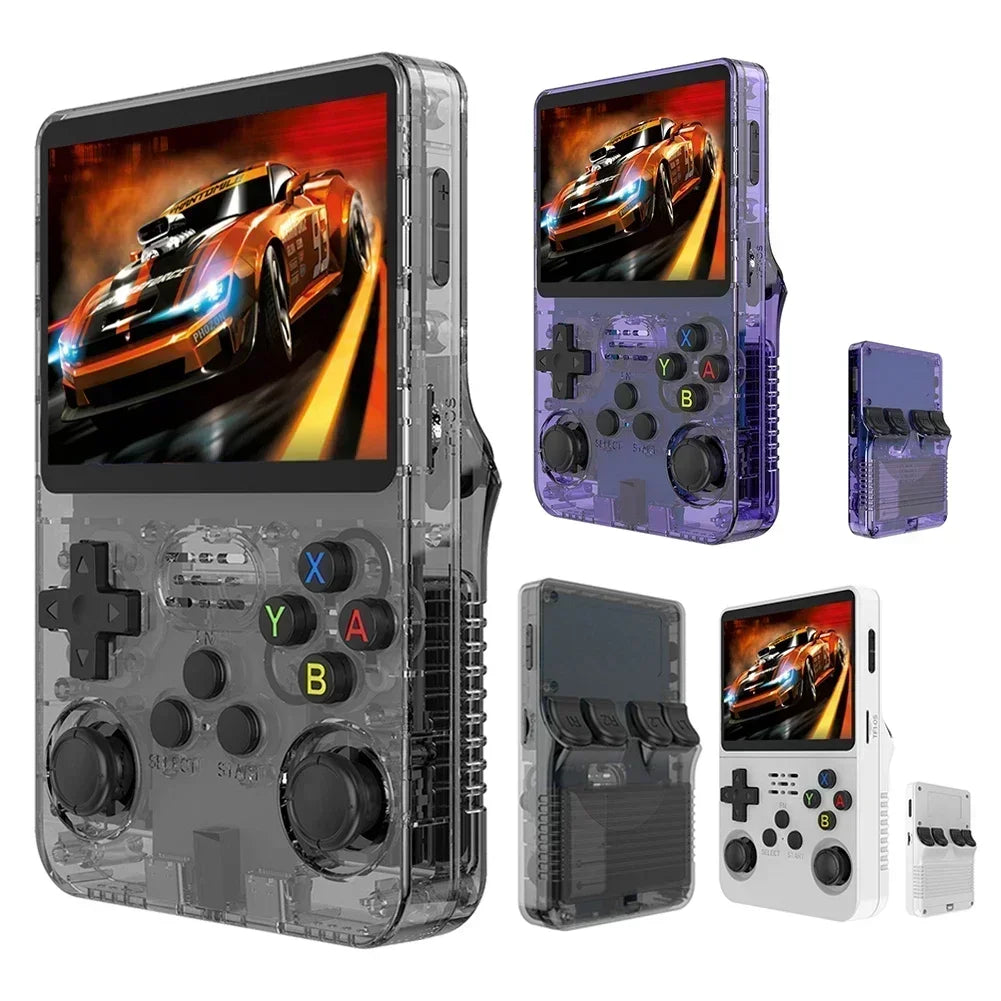 R36S ARKOS System Retro Handheld Game Console 3.5 Inch IPS Screen Classic Portable Video Player 128G Games Boy Gift
