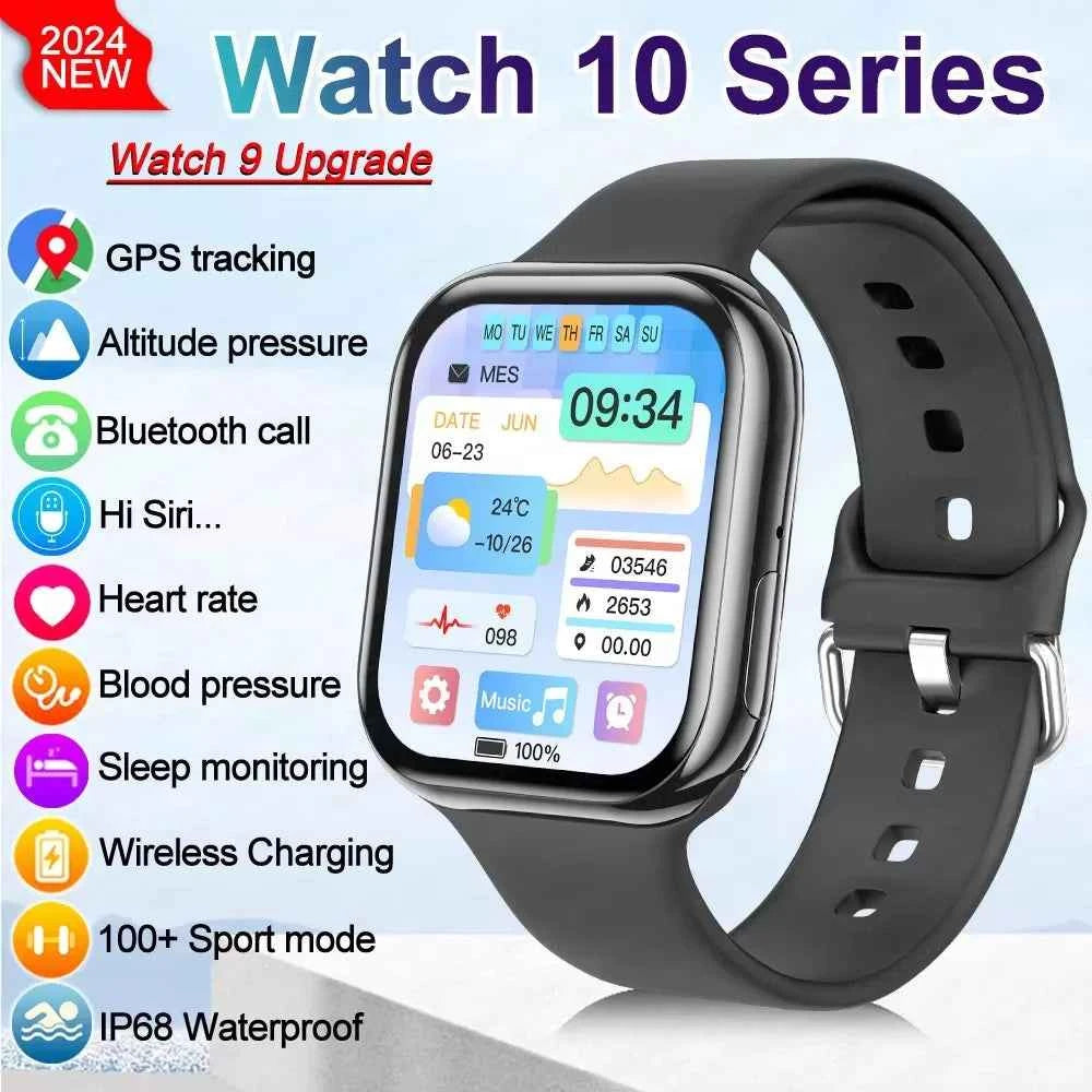 2026 New For Apple GPS Watch 10 Smart Watch Men HD AMOLED Memory Music 3D Surround Bluetooth Call Waterproof Smartwatch Woman