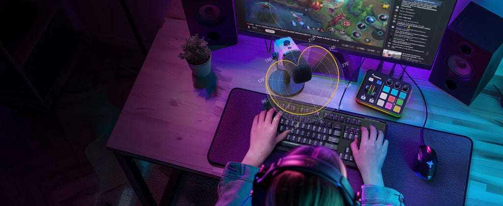maono PD100X RGB Gaming Microphone USB/XLR Dynamic Mic with Noise Reduction Mute Headphone Jack Mic for Gaming Streaming Podcast