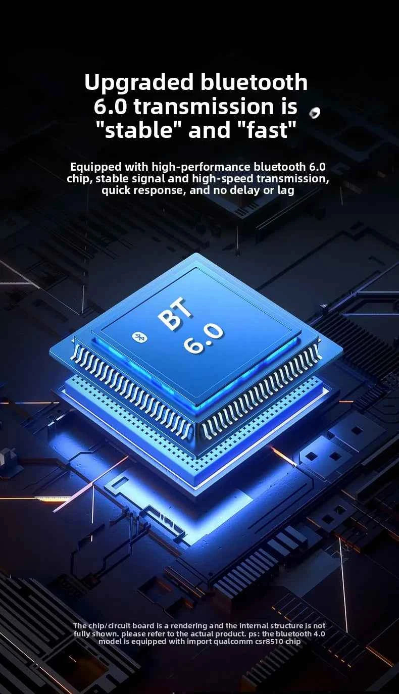 New HYUNDAI X1PRO Wireless Bluetooth 6.0 HIFI Headphone, 100+Languages,With Magnetic Touch Control LED Screen