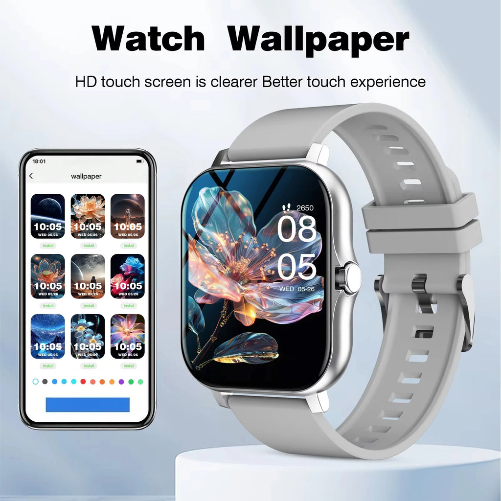 LAXASFIT 2026 Smart Watch 1.83" HD Touch Screen Bluetooth Call Music Player Fitness Tracker Gift for Men Women Valentine