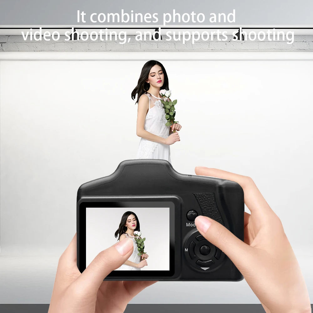 16MP Vlogging Camera with 2.4 Inch LCD Screen Camcorder 16X Digital Zoom Video Recorder for Photography