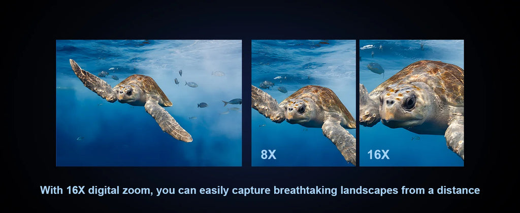 4K Underwater Camera 33FT Waterproof Camera for Snorkeling Dual-Screen Compact Dustproof Floatable Autofocus 64MP Digital Camera
