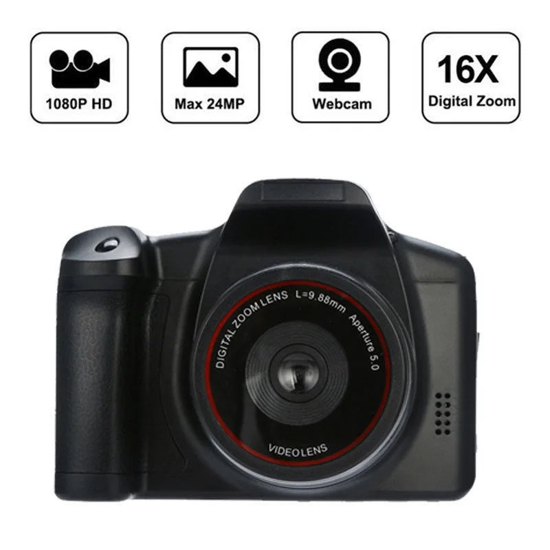 16x Zoom Digital Camera Entry-Level DSLR Telephoto Digital Camera 16 Megapixel Photography 1080P Video Camcorder Daily Recording