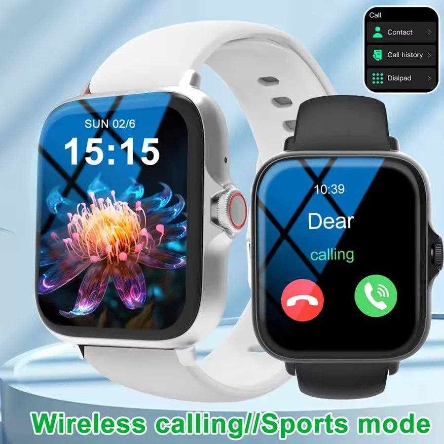 LAXASFIT 2026 Smart Watch 1.83" HD Touch Screen Bluetooth Call Music Player Fitness Tracker Gift for Men Women Valentine