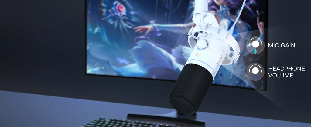 PD200X RGB Gaming Microphone Dynamic Microphone USB/XLR Dual Mode Microphone Podcast Mic RGB XLR/USB Gaming Podcasting Mic