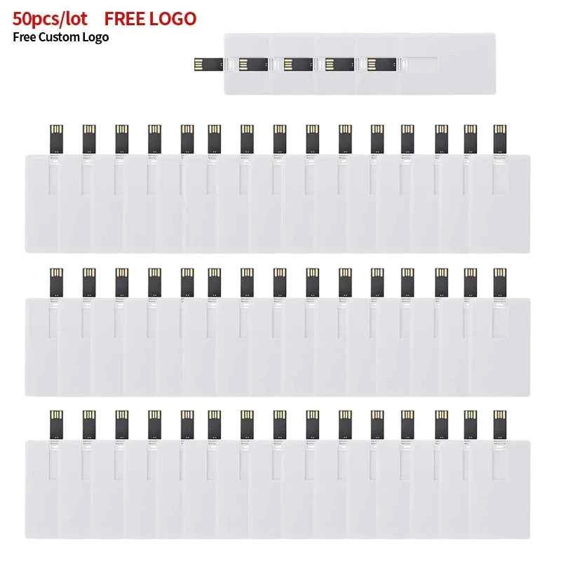 50pcs/lot Credit Card Master Card American Express USB Flash Drive 64GB 32GB 16GB 8GB 4GB Pendrive Memory Stick Real Capacity
