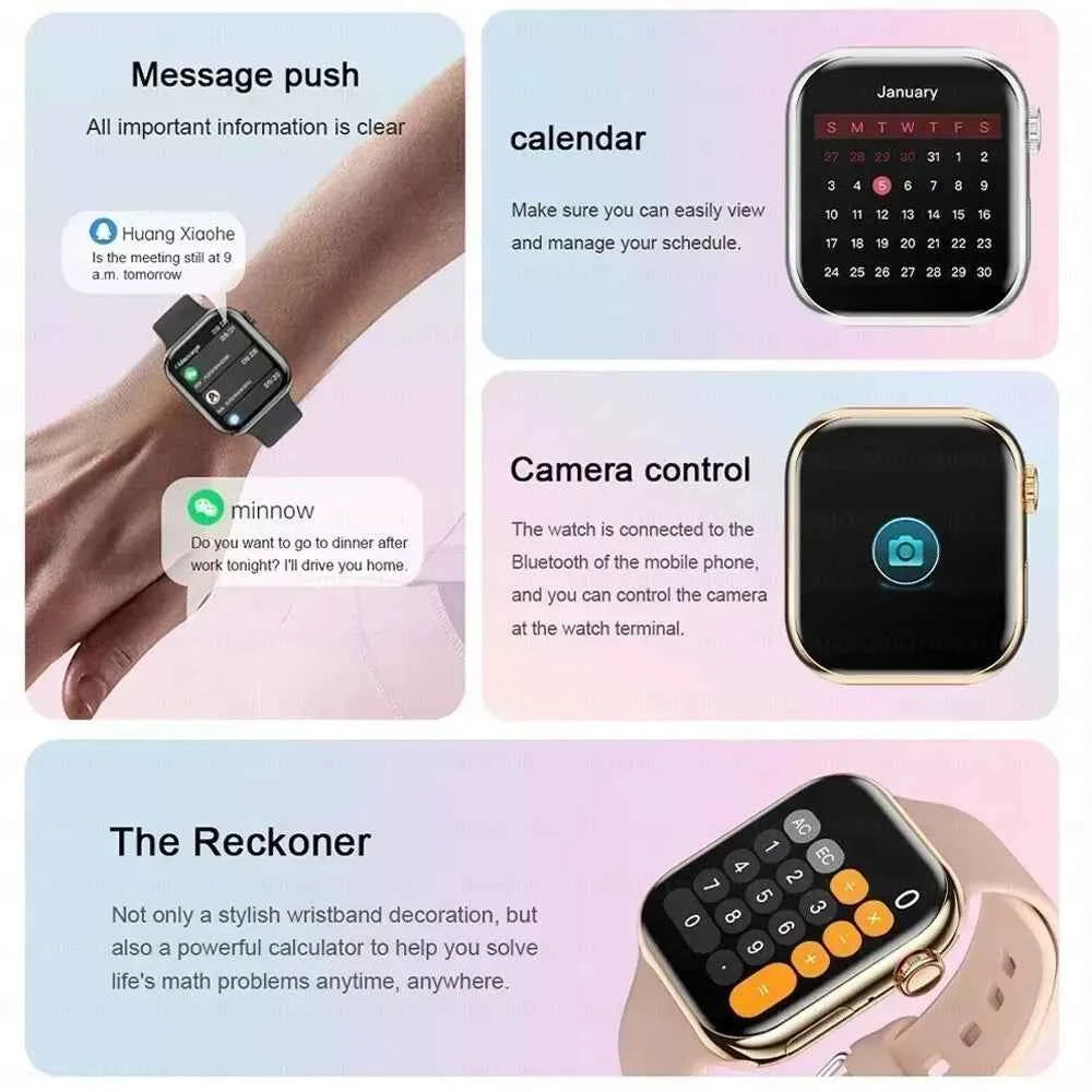 2026 New For Apple GPS Watch 10 Smart Watch Men HD AMOLED Memory Music 3D Surround Bluetooth Call Waterproof Smartwatch Woman