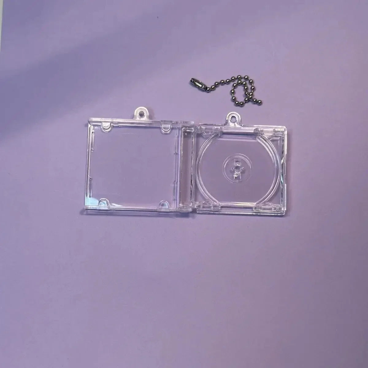 10pcs Blank Mini CD Case Keychain for  DIY Keychains with NFC Smart Backpack Hanging Decor Chain for Dropshipping Gift Buyers