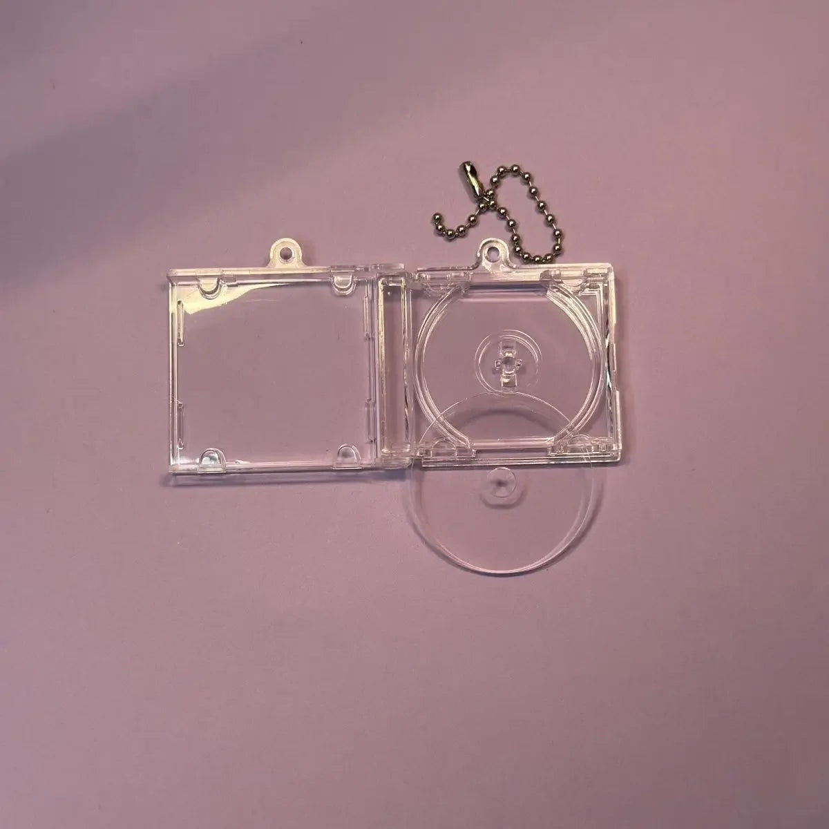 10pcs Blank Mini CD Case Keychain for  DIY Keychains with NFC Smart Backpack Hanging Decor Chain for Dropshipping Gift Buyers