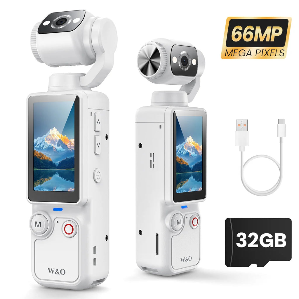 Portable Handheld Digital Camera, 1 Megapixel Resolution, 16x Digital Zoom, 2.5K Video Recording, 180° Rotating Lens, With Flash, Supports Night Shooting, Autofocus, Landscape/Portrait Modes, Supports 32GB Memory Cards, 2000