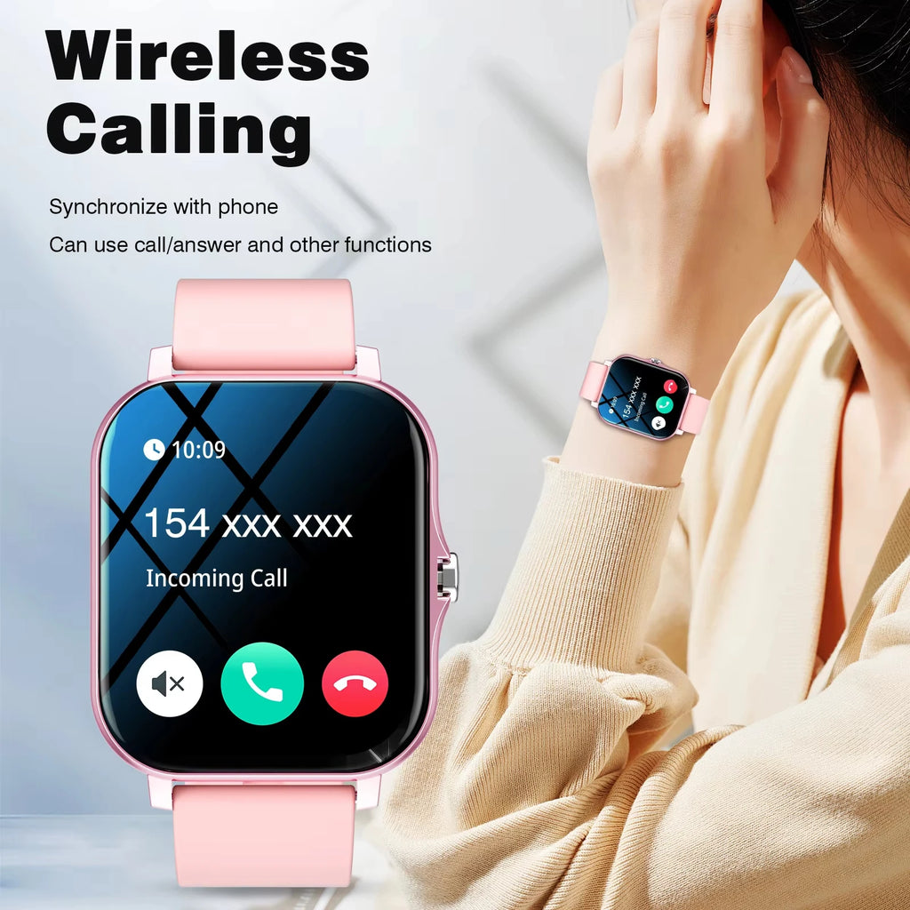 LAXASFIT 2026 Smart Watch 1.83" HD Touch Screen Bluetooth Call Music Player Fitness Tracker Gift for Men Women Valentine