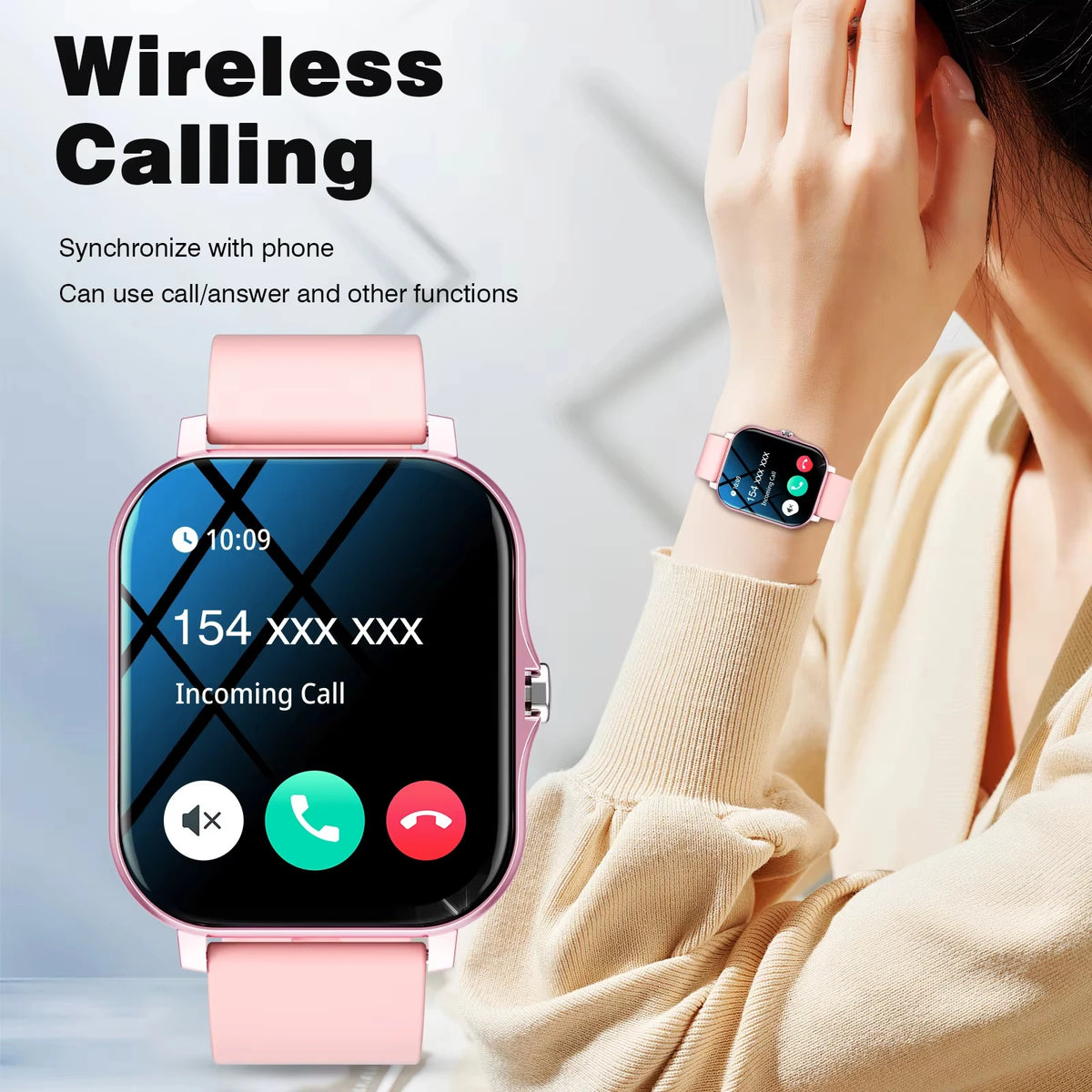 LAXASFIT 2026 Smart Watch 1.83" HD Touch Screen Bluetooth Call Music Player Fitness Tracker Gift for Men Women Valentine