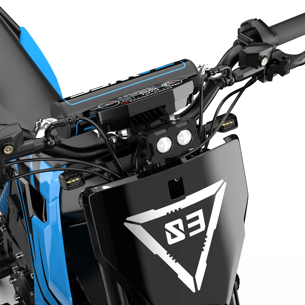 Electric Motorcycle ZAWES S3 60V 23.4AH E-Cross Bike Hydraulic brakes 46MPH 2000W Mountain Off-Road Ebike