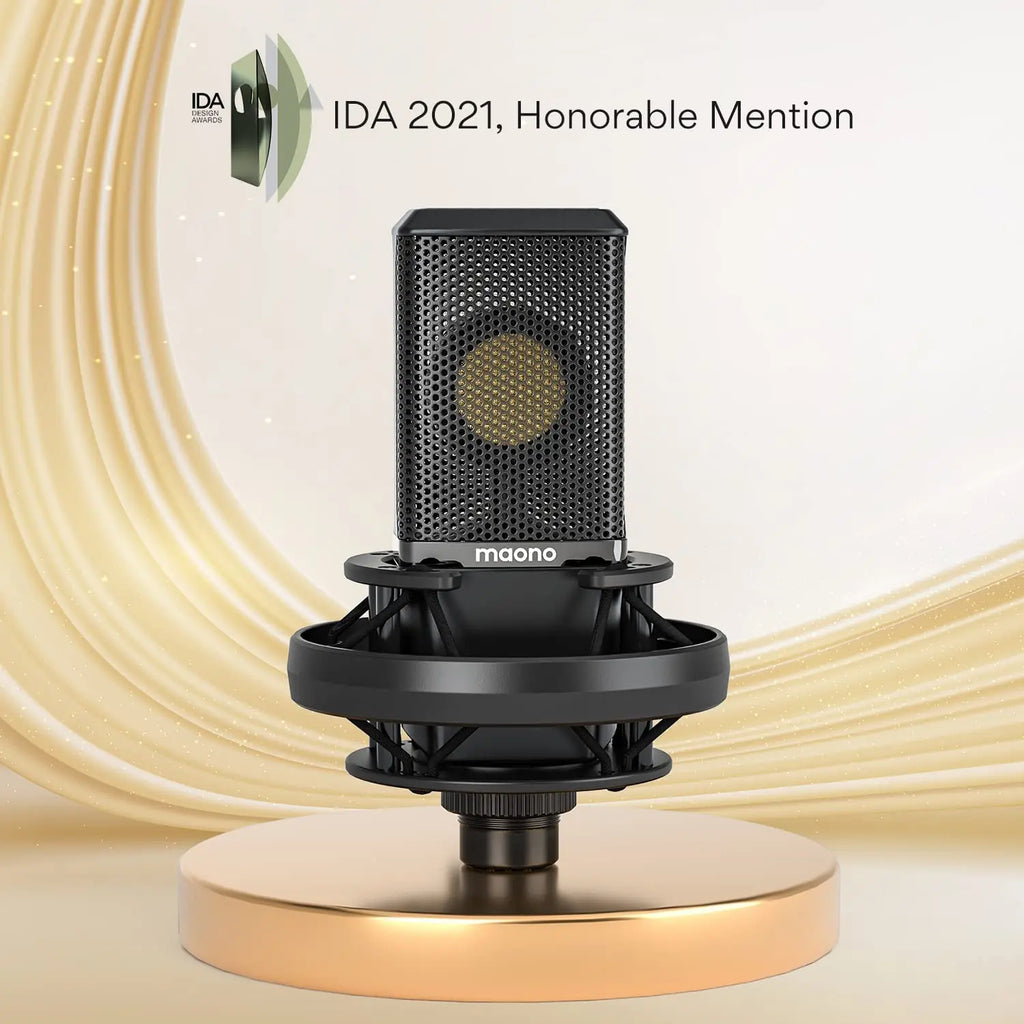 PM500T XLR Condenser Microphone 34mm Large Diaphragm Microphone Cardioid Studio Mic for Recording,Podcasting,Streaming,DJ